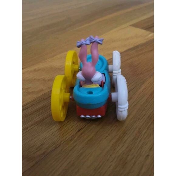 1990 McDonald's Tiny Toon Flip Car Lot – Babs Bunny & Plucky Duck Vehicles VTG - Picture 2 of 9